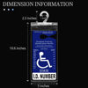 Picture of 2 PCS Handicap Placard Holder for Auto, Ultra Transparent Handicapped Placard Holder, Handicap Parking Sign Holder with Large Hanger