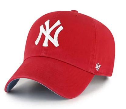 Picture of '47 MLB New York Yankees Ball Park Clean Up Adjustable Hat, Adult One Size Fits All (New York Yankees Red Blue)