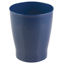 Picture of mDesign Round Plastic Bathroom Garbage Can, 1.25 Gallon Wastebasket, Garbage Bin, Trash Can for Bathroom, Bedroom, and Kids Room - Small Bathroom Trash Can - Fyfe Collection - Navy Blue