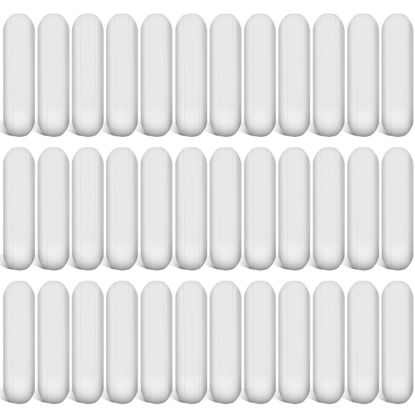 Picture of PTFE Magnetic Stirrer Mixer Stir Bar, White Color, Stir Rod Magnetic, Laboratory Bar, Stir Plate Bar, Stir Plate Magnet Stick (36 Pieces,35 mm/ 1.38 Inch)