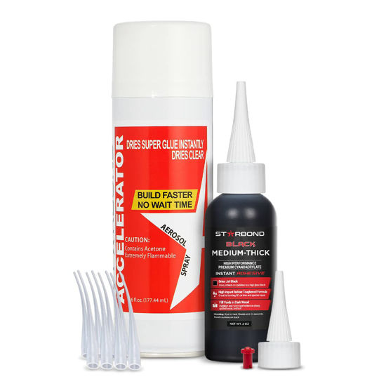 Starbond Black Medium-Thick CA Glue KBL-500 - 2oz