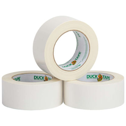 Picture of Duck 242912 Color Duct Tape 3-Pack, 1.88 Inches x 30 Yards, 90 Yards Total, 3-Roll Pack, White, 3 Piece