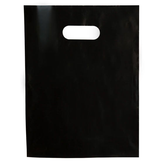 GetUSCart 100 Black Bags for Small Business 1.5Mil 9"x12" Merchandise