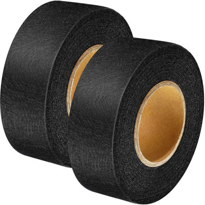 Picture of Outus 2 Rolls Fabric Fusing Tape Adhesive Hem Tape Iron on Tape Each 1/2 Inch(Black, 70 Yards)