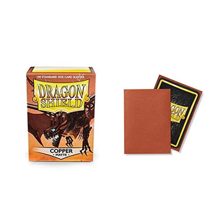 Picture of Dragon Shield Matte Copper Standard Size 100 ct Card Sleeves Individual Pack