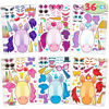 Picture of JOYIN 36 PCS 9.8”x6.7" Make-a-face Sticker Sheets Make Your Own Unicorn Fantasy Animal Mix and Match Sticker Sheets with Fantasy Unicorn Animals Kids Party Favor Supplies Craft