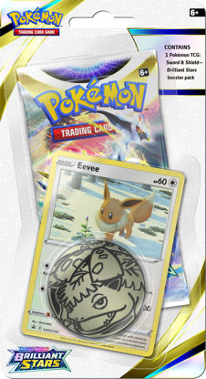 Picture of Pokémon | Pokémon TCG: Sword & Shield 9 Brilliant Stars Premium Checklane Blister Display | Card Game | Ages 6+ | 2 Players | 10 Minutes Playing Time