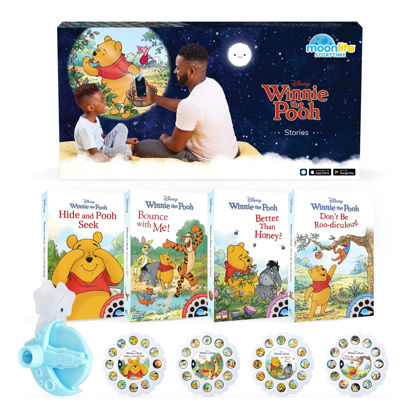 Picture of Moonlite Storytime Mini Projector with 4 Winnie The Pooh Stories, A Magical Way to Read Together, Digital Storybooks, Fun Sound Effects, Learning Gifts for Kids Ages 1 and Up