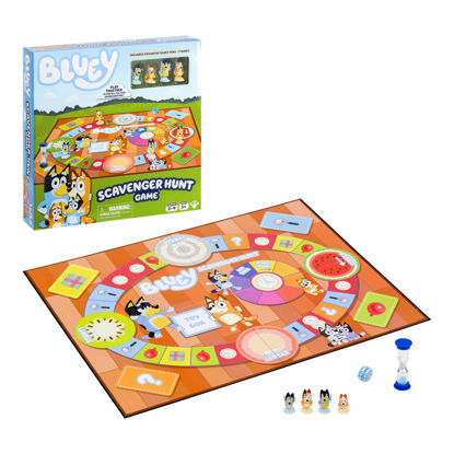 Picture of Bluey Scavenger Hunt Game. A Fun Board Game Full of Fun Activities to Perform, Things to Find and Questions About to Answer