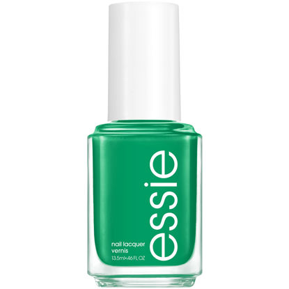 Picture of essie Salon-Quality Nail Polish, 8-Free Vegan, Push Play Collection, Green, Grass Never Greener, 0.46 oz.