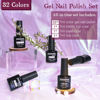 Picture of JODSONE Gel Nail Polish Starter Set Ribbon Glitter Gel Nail Summer Light Gel Nail Polish Winter Dark Nail Polish Glossy 35-Piece Multi-color Gel Nail Polish Set