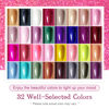 Picture of JODSONE Gel Nail Polish Starter Set Ribbon Glitter Gel Nail Summer Light Gel Nail Polish Winter Dark Nail Polish Glossy 35-Piece Multi-color Gel Nail Polish Set