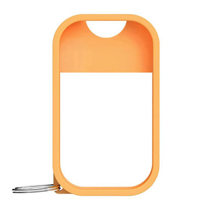 Picture of Touchland Mist Case for Power Mist and Glow Mist (1FL OZ) | Protective and Stylish Sanitizer Accessory | Silicone Case with Keyring | Orange