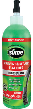 Picture of Slime 10056W Bike Tube Puncture Repair Sealant, Prevent and Repair, suitable for all Bicycles, Non-Toxic, Eco-Friendly, 16oz bottle