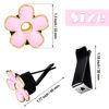 Picture of 6 Pcs Daisy Flower Air Vent Clip Air Conditioning Outlet Clip Car Air Freshener Clip Charm Car Inter Decor Accessories (Pink,3 cm, 3.3 cm)