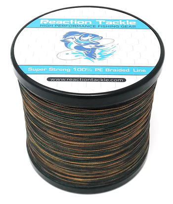 Picture of Reaction Tackle Braided Fishing Line Green Camo 65LB 150yd