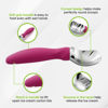 Picture of Spring Chef Ice Cream Scoop with Soft Grip Handle, Professional Heavy Duty Sturdy Scooper, Premium Kitchen Tool for Cookie Dough, Gelato, Sorbet, Magenta