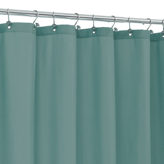 Extra long hot sale fabric shower curtain