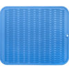 Picture of MicoYang Silicone Dish Drying Mat for Multiple Usage,Easy clean,Eco-friendly,Heat-resistant Silicone Mat for Kitchen Counter or Sink,Refrigerator or Drawer Liner Lichen Blue XL 18 inches x 16 inches