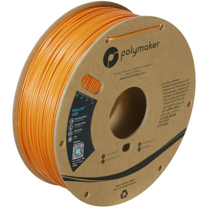 Picture of Polymaker Glitter ABS Filament 1.75mm, Galaxy Orange ABS 3D Printer Filament 1.75mm Heat Resistant 1kg - Twinkling ABS 3D Printing Filament, Strong & Durable, Dimensional Accuracy +/- 0.03mm