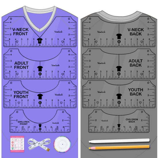 GetUSCart- Tshirt Ruler Guide Vinyl Alignment - T Shirt Measure 