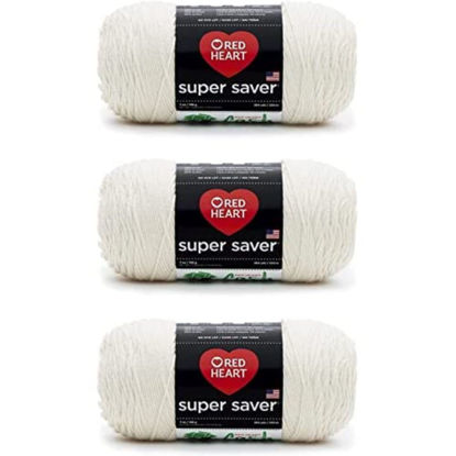 Picture of Red Heart Super Saver Yarn, 3 Pack, Aran 3 Count