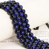 Picture of NCB 100PCS 8mm Natural Sapphire Tiger's Eye Beads Gemstone Round Loose Stone Beads Spacer Beads for Jewelry Making with Crystal Stretch Cord (Sapphire Tiger's Eye, 8mm 100Beads)