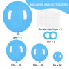 Picture of RUBFAC 129pcs Light Blue Balloons Different Sizes 18 12 10 5 Inch for Garland Arch, Blue Balloons for Birthday Gender Reveal Baby Shower Sky Blue Balloons Party Decoration