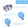 Picture of RUBFAC 129pcs Light Blue Balloons Different Sizes 18 12 10 5 Inch for Garland Arch, Blue Balloons for Birthday Gender Reveal Baby Shower Sky Blue Balloons Party Decoration