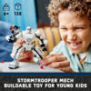Picture of LEGO Star Wars Stormtrooper Mech 75370 Star Wars Collectible for Kids, This Buildable Star Wars Action Figure Features a Cockpit, Buildable Blaster and Iconic Imperial Stormtrooper Minifigure
