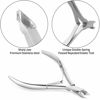 Picture of Cuticle Trimmer with Cuticle Pusher -YINYIN Cuticle Remover Cuticle Nippers Professional Stainless Steel Cuticle Pusher and Cutter Clippers Durable Pedicure Manicure Tools for Fingernails and Toenails