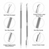 Picture of Cuticle Trimmer with Cuticle Pusher -YINYIN Cuticle Remover Cuticle Nippers Professional Stainless Steel Cuticle Pusher and Cutter Clippers Durable Pedicure Manicure Tools for Fingernails and Toenails