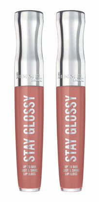 Picture of Rimmel Stay Glossy 6HR Lip Gloss, Bare Minimum, 0.18 Fl Oz (Pack of 2)