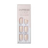 Picture of KISS imPRESS Color Press-On Nails, Gel Nail Kit, PureFit Technology, Short Length, “Point Pink”, Polish-Free Solid Color Manicure, Includes Prep Pad, Mini Nail File, Cuticle Stick, and 30 Fake Nails