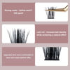 Picture of QUEWEL Cluster Lashes 72 Pcs Wide Stem Individual Lashes C/D Curl 8-16mm Length DIY Eyelash Extension False Eyelashes Soft for Personal Makeup Use at Home (natural03-D-MIX8-16)
