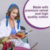 Picture of Heatless Curling Rod Headband, No Heat Curl Ribbon with Hair Clips and Scrunchie, Sleeping Curls Silk Ribbon Hair Rollers (Gemstone Blue)