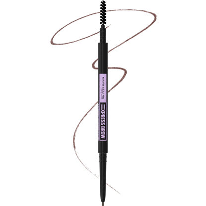 Picture of Maybelline Brow Ultra Slim Defining Eyebrow Makeup Mechanical Pencil With 1.55 MM Tip And Blending Spoolie For Precisely Defined Eyebrows, Warm Brown, 0.003 oz.