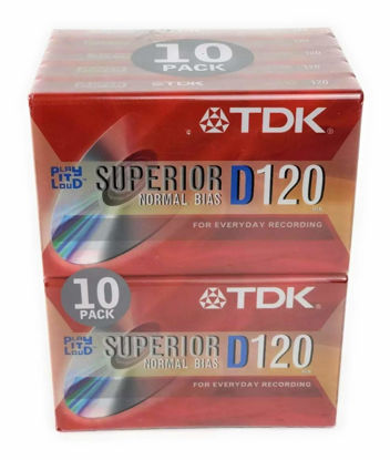 Picture of TDK D120 Dynamic Audio Cassette Tapes (10 pack)