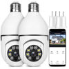 Picture of OFYOO Light Bulb Security Camera Wireless Outdoor Indoor 2.4G/5G WiFi Cameras for Home 360° Panoramic Motion Detection and Alarm Two-Way Audio Based E27 Socket