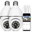 Picture of OFYOO Light Bulb Security Camera Wireless Outdoor Indoor 2.4G/5G WiFi Cameras for Home 360° Panoramic Motion Detection and Alarm Two-Way Audio Based E27 Socket