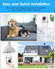 Picture of OFYOO Light Bulb Security Camera Wireless Outdoor Indoor 2.4G/5G WiFi Cameras for Home 360° Panoramic Motion Detection and Alarm Two-Way Audio Based E27 Socket