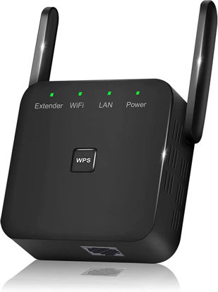Picture of 2023 Newest WiFi Extender/Repeater，Covers Up to 9860 Sq.ft and 60 Devices, Internet Booster - with Ethernet Port, Quick Setup, Home Wireless Signal Booster