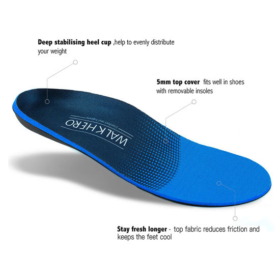 GetUSCart Plantar Fasciitis Feet Insoles Arch Supports Orthotics