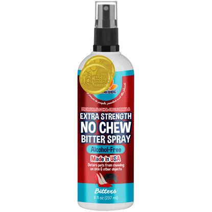 Picture of Bodhi Dog New Bitter 2 in 1 No Chew & Hot Spot Spray | Natural Anti-Chew Remedy Better Than Bitter Apple | Safe on Skin, Wounds and Most Surfaces | Made in USA (Alcohol Free, 8 Fl Oz)