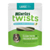 Picture of Minties Twists VetIQ Dog Dental Bone Treats, Dental Chews for Medium/Large Dogs (Over 40 Lbs), 40 Count