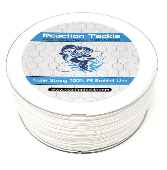 GetUSCart- Reaction Tackle Braided Fishing Line White 65LB 500yd