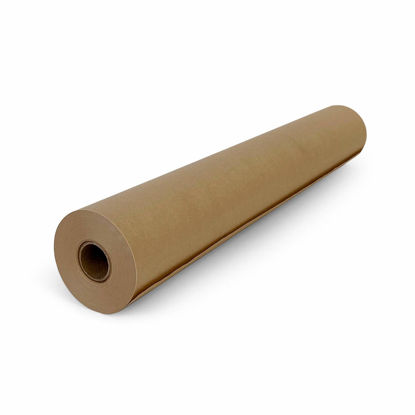 Picture of IDL Packaging Brown Kraft Paper Roll 18" x 180 feet (2160 inches) (Pack of 1) - Perfect Paper for Packing - Kraft Wrapping Paper for Moving - Floor Masking Paper - 100% Recycled Paper