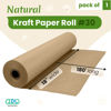 Picture of IDL Packaging Brown Kraft Paper Roll 18" x 180 feet (2160 inches) (Pack of 1) - Perfect Paper for Packing - Kraft Wrapping Paper for Moving - Floor Masking Paper - 100% Recycled Paper