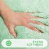 Picture of OLANLY Luxury Bathroom Rug Mat, Extra Soft and Absorbent Microfiber Bath Rugs, Non-Slip Plush Shaggy Bath Carpet Runner, Machine Wash Dry, Bath Mats for Bathroom Floor, Tub and Shower, 47x24, Green