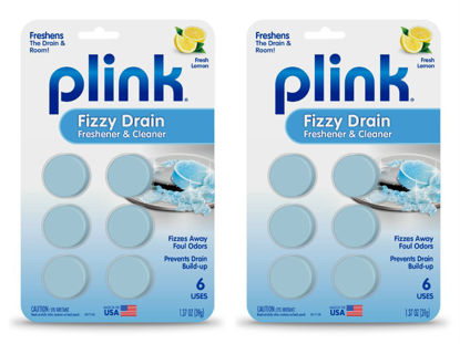 Picture of Plink Fizzy Drain Cleaner, 6 Count (Pack of 2), Lemon Scent